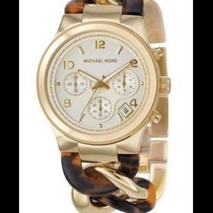 Michael Kors Tortoise Shell Chain Link Watch